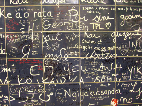Стена любви Париж, Франция