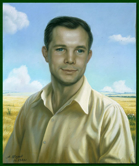 Портрет Ю.А. Гагарина. Москва, Россия