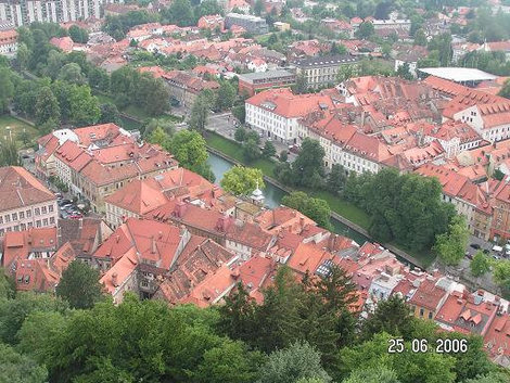 Крыши города Любляна, Словения