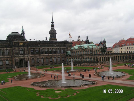 Вид на внутренний двор Дрезден, Германия