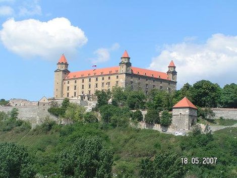 Вид со стороны Дуная * Vazlav * Братиславский замок * Братислава, Братиславский край, Словакия