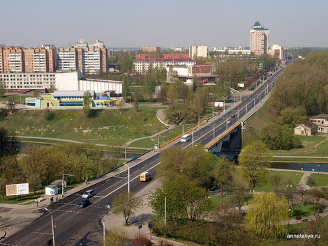 Могилев. Вид на город из гостиницы Могилев Могилев, Беларусь