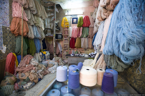 Как делают ковры Кашан, Иран