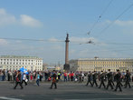 Парад военных оркестров на Дворцовой площади.
