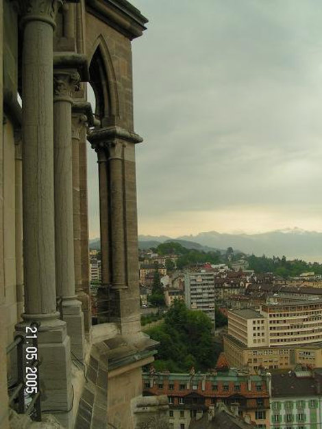 Собор над городом Лозанна, Швейцария