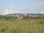Вид на Олесский замок и монастырь