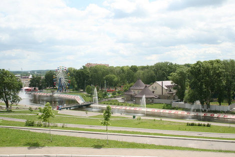 Панорама Саранска, вид из беседки. Саранск, Россия