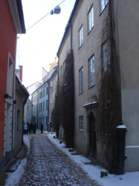 Старый город зимой Рига, Латвия