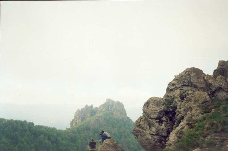 Вид на гору Индюк со скалы Индюшка Сочи, Россия