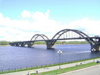 Символ Рыбинска. Волжский мост. Построен в 1963 году