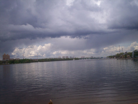 Вид на Химкинское водохранилище из Покровского-Глебова Москва, Россия