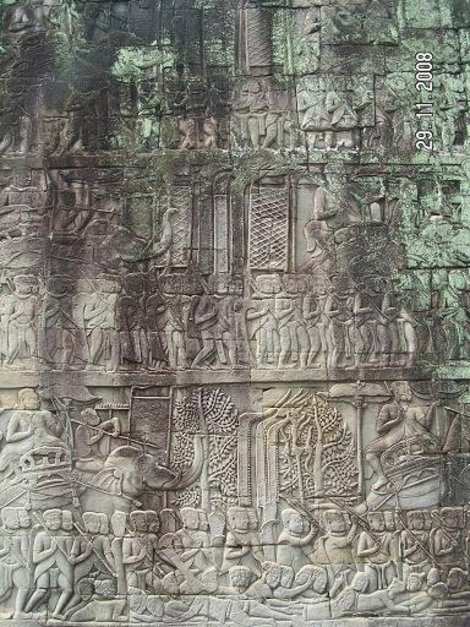 Настенные украшения Ангкор (столица государства кхмеров), Камбоджа