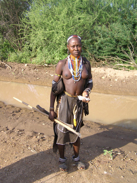 Люди племени Цамай Эфиопия