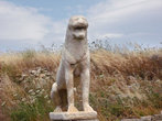 Копия львиной скульптуры, остров Делос