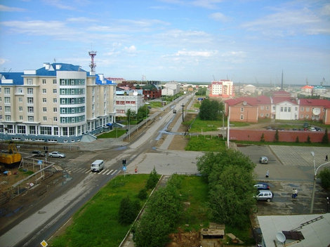 фото Улица Выучейского, снимок с крыши 5-го этажа. Нарьян-Мар, Россия