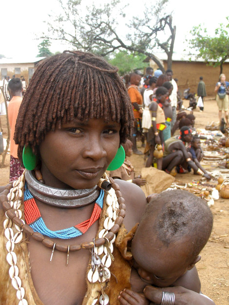 Люди племени Хамер Эфиопия