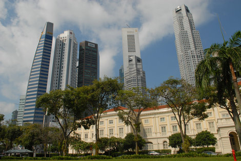 Яркий  день в Сингапуре Сингапур (город-государство)