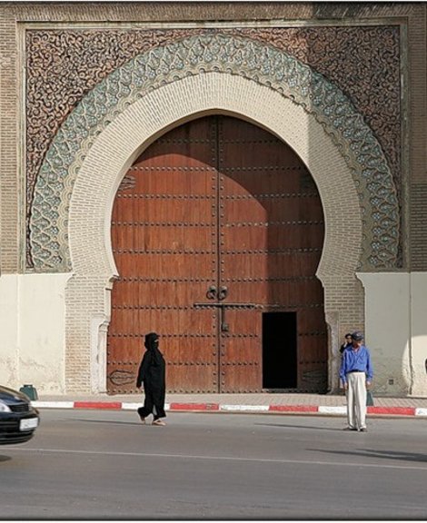 Мекнес, ворота Баб эль Мансур Марокко