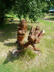 Гуси-лебеди (в парке-музее деревянных скульптур)