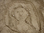 детское творчество на песке