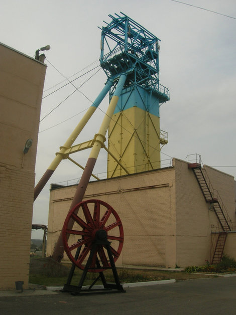 Соляная шахта, вид вблизи Славянск, Украина