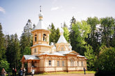 Валаам. Гефсиманский скит. Церковь построена в 1911 г. и освящена в честь Успения Богородицы.
