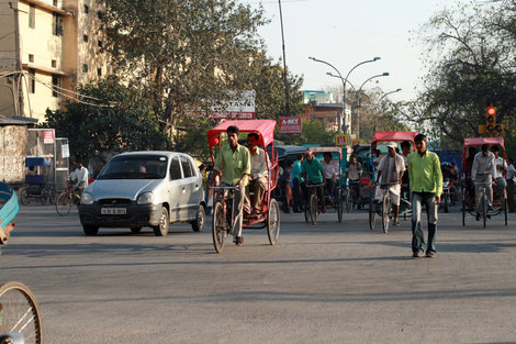 трафик в Дели Дели, Индия