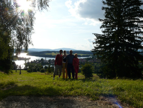 Изумительное озеро Липно Южночешский край, Чехия