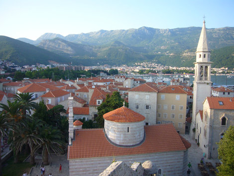 Вид на Старый город Будва, Черногория
