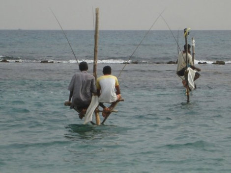 Рыбаки. Унаватуна, Шри-Ланка