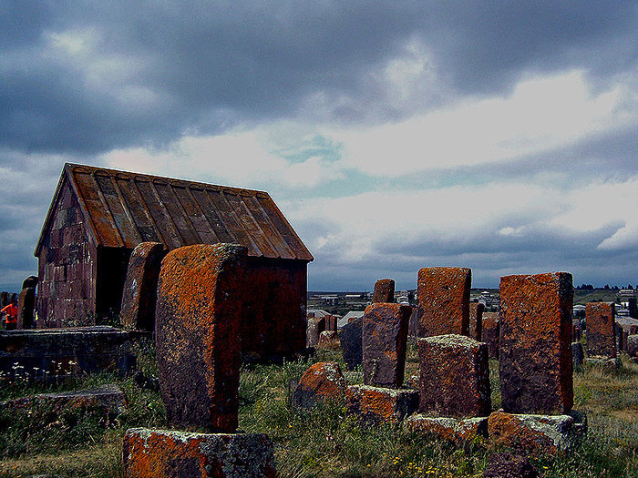 Общий вид кладбища Норатус, Армения