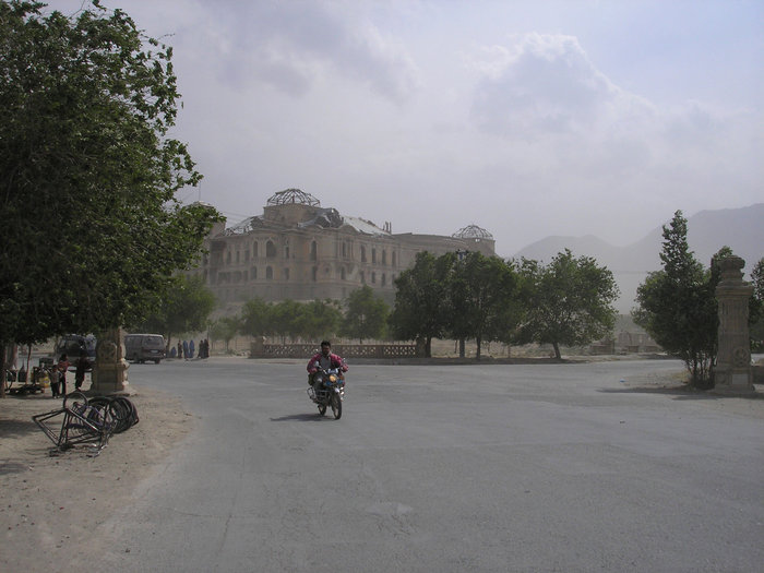 Вид на дворец Амина, который штурмом брала группа 