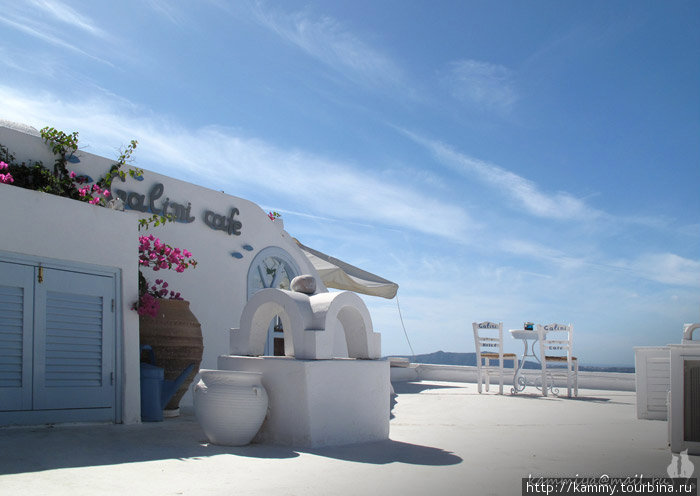 Милый отельчик, пожить бы денек-два Остров Санторини, Греция