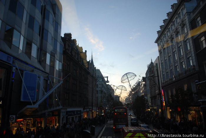 Шоппинг в Лондоне – Оксфорд-стрит Лондон, Великобритания