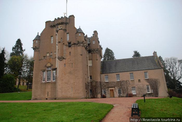 Замок Крейтс - замок с приведением Абердин, Великобритания