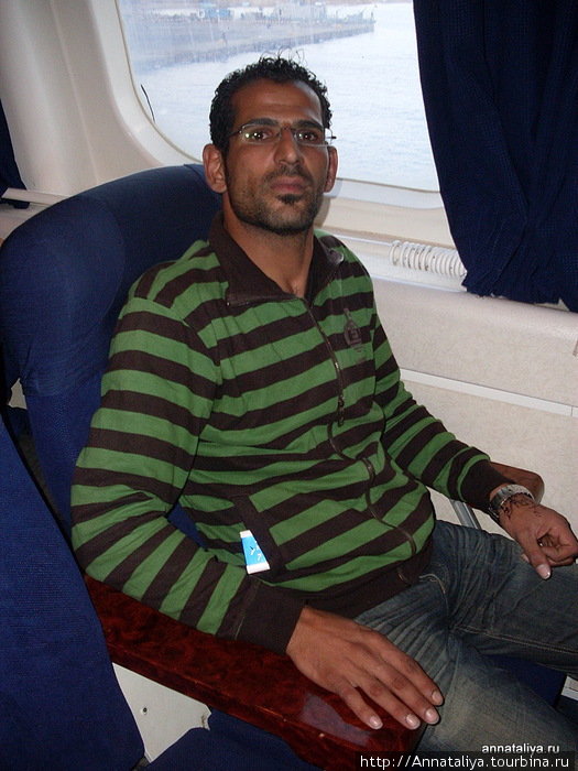 Цивильный иорданец, встреченный нами на пароме из Нувейбы в Акабу Иордания