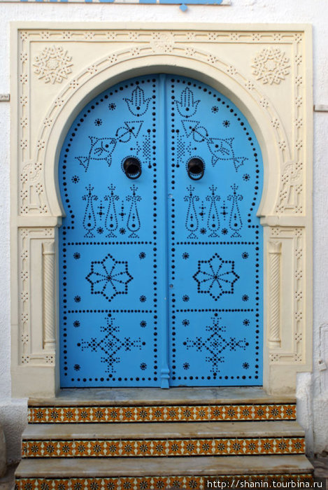 Голубая дверь Хаммамет, Тунис
