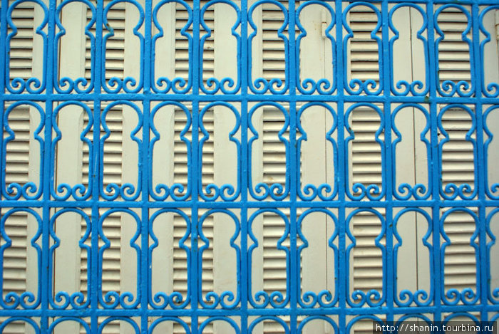 Синяя решетка Хаммамет, Тунис