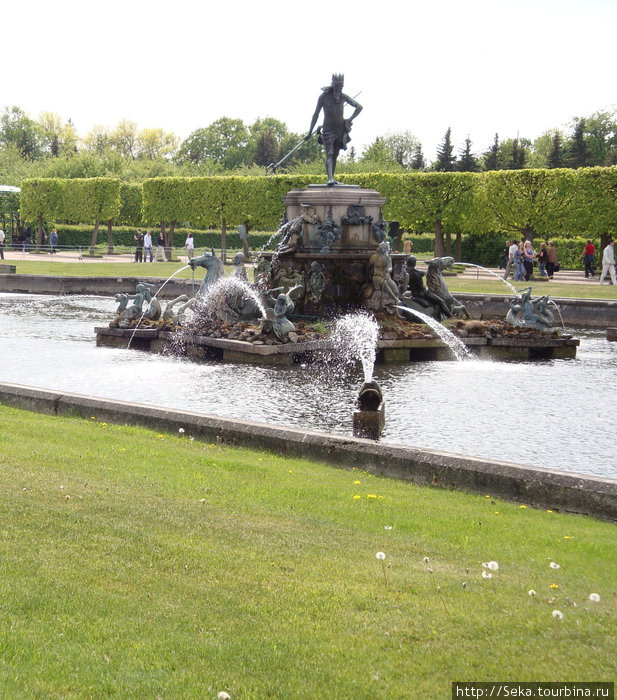 Верхний сад и фонтан 
