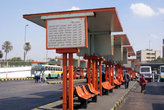 Автобусная остановка в центре Каира