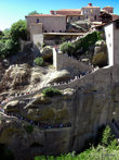 Преображенский монастырь — подъем через туннель в скале.