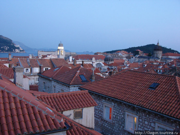 Вид с террасы Дубровник, Хорватия