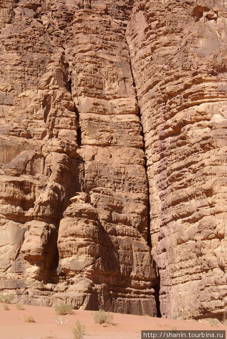 Песок и скала Пустыня Вади Рам, Иордания
