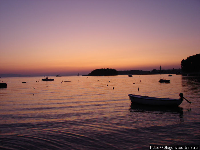 Закат на Адриатике Остров Раб, Хорватия Закат на Адриатике Остров Раб, Хорватия