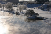 река Нарва и Липовая ямка зимой