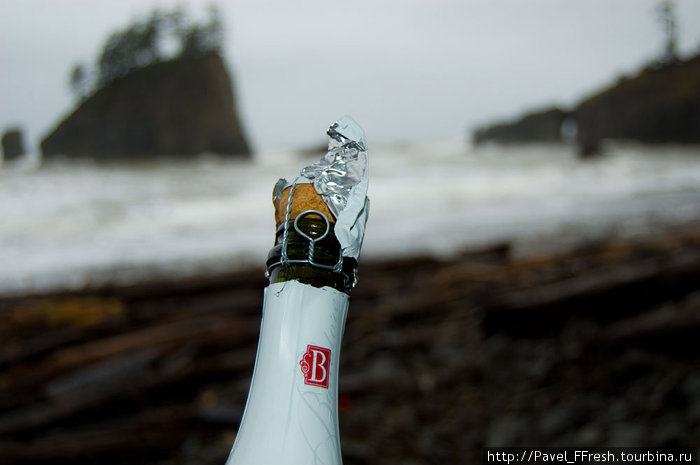 и выпить... добавив к океанской пене, пену шампанского.