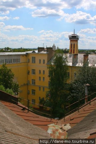 Крыша практически в самом центре города Ярославль, Россия
