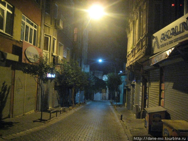 Ночной город Стамбул, Турция