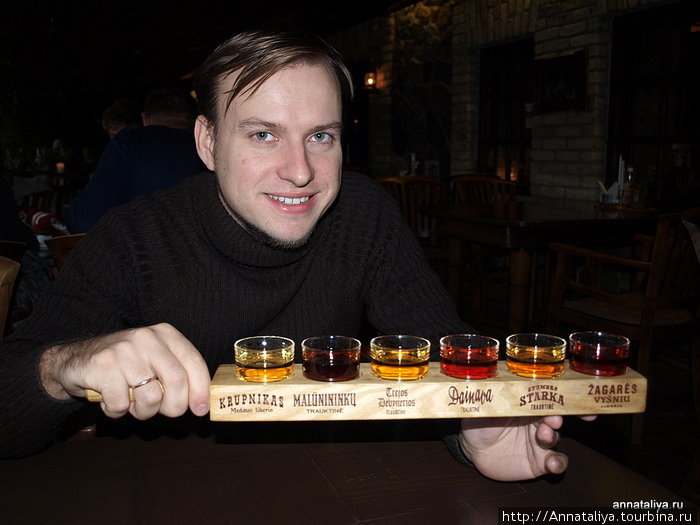 Дегустация литовских алкогольных напитков Литва