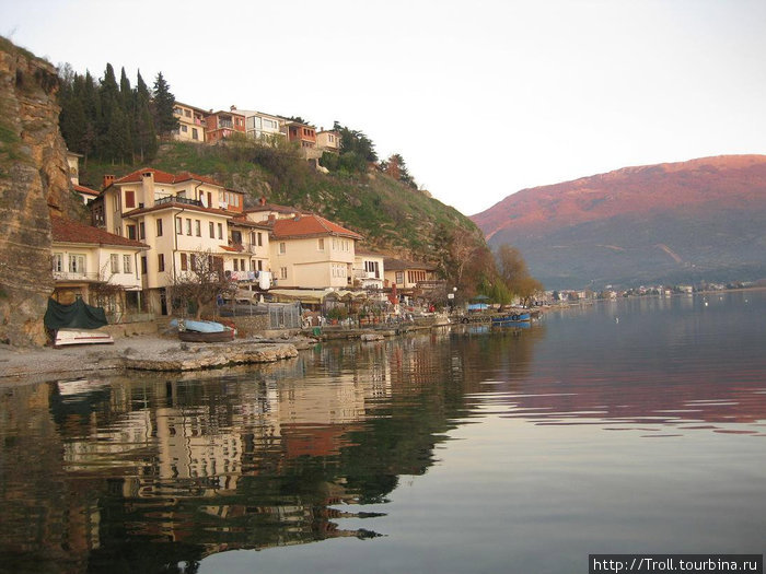 Вода и Охрид, день чудесный Охрид, Северная Македония